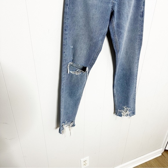 Agolde Jamie High Rise Classic Tapered Distressed Jeans in Idyllic 24 - Picture 5 of 9